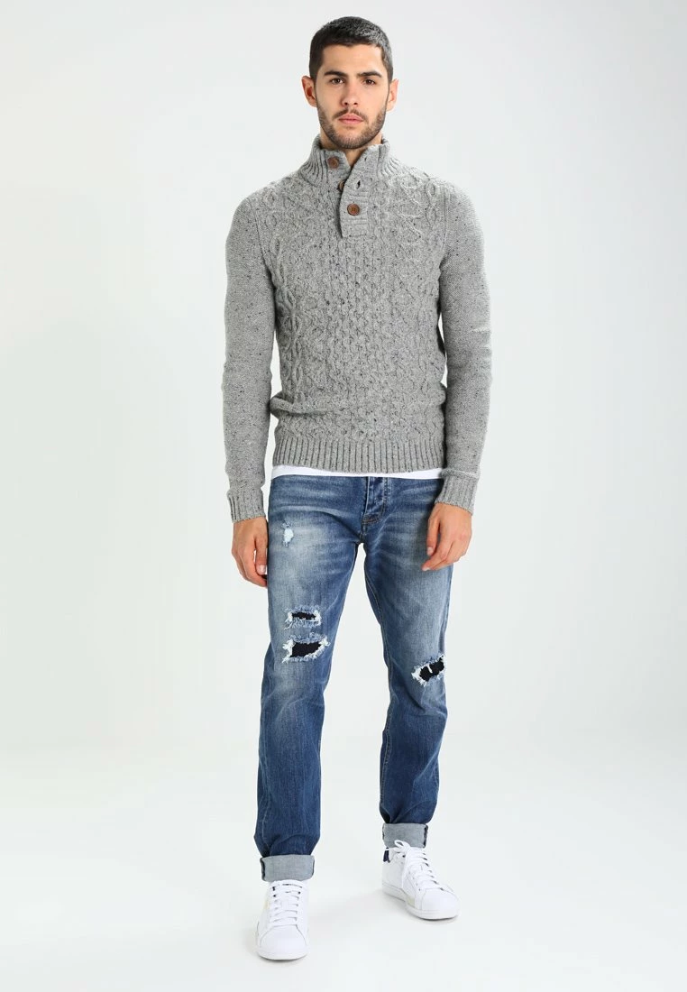 Pier One Hombre Jersey De Punto - Mottled Grey - Imagen 2