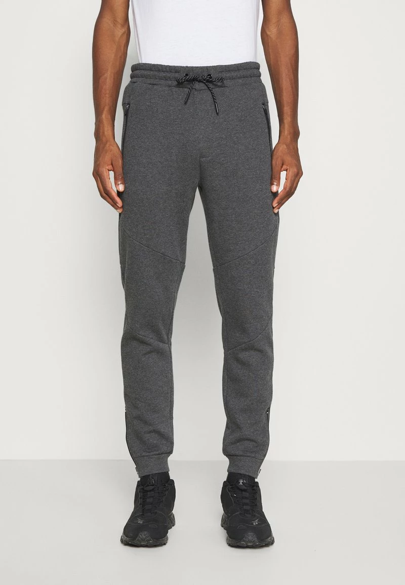 Pier One Hombre Pantalones Deportivos - Mottled Dark Grey
