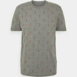 Pier One Hombre Camiseta Estampada - Grey