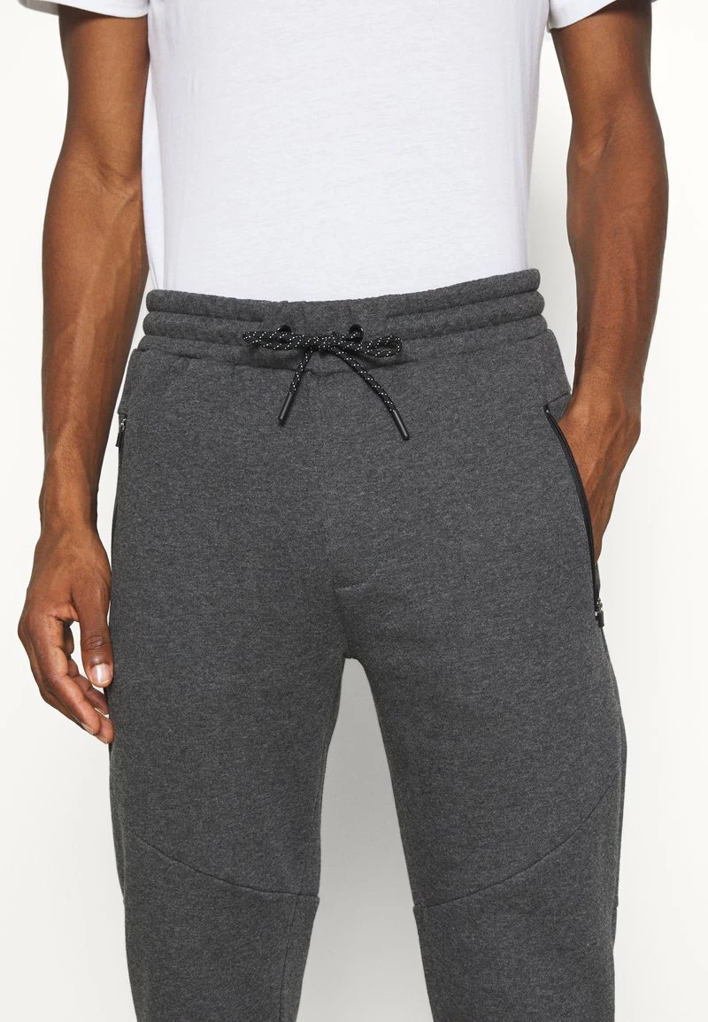 Pier One Hombre Pantalones Deportivos - Mottled Dark Grey - Imagen 6