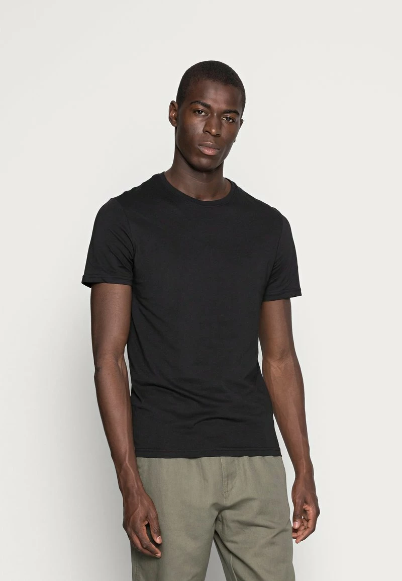 Pier One Hombre 5 PACK - Camiseta Básica - Black - Imagen 2