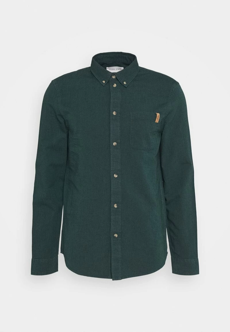 Pier One Hombre Camisa - Dark Green - Imagen 5