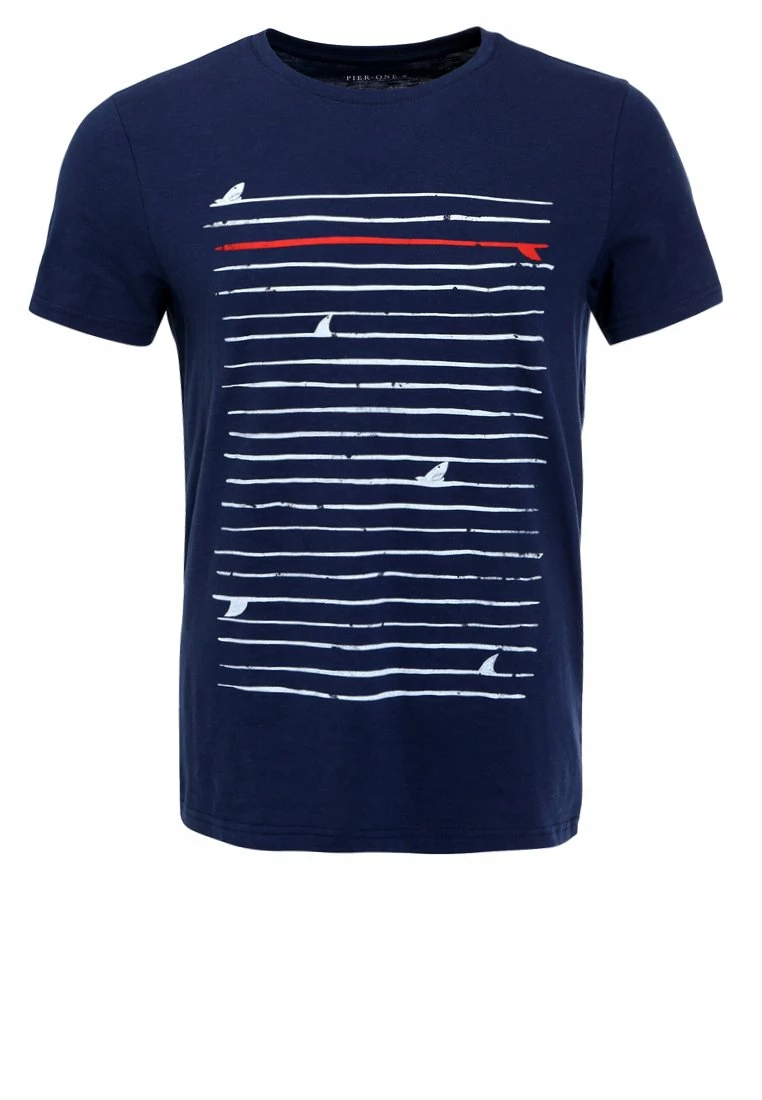 Pier One Camiseta Estampada - Navy, Hombre - Imagen 6