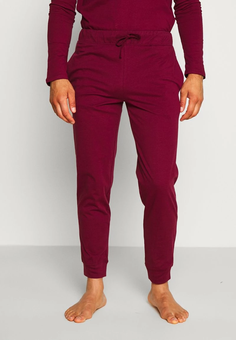 Pier One Hombre 2 PACK - Pantalón De Pijama - Dark Blue/bordeaux - Imagen 2