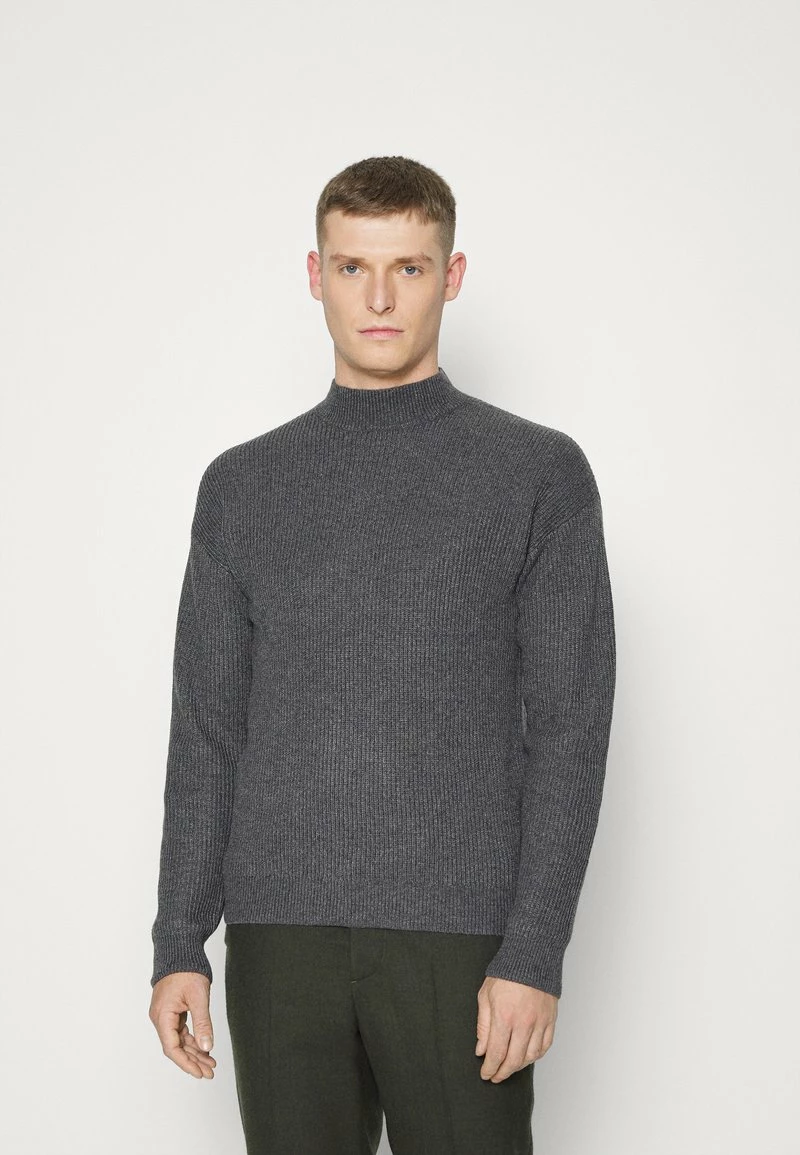 Pier One Hombre Jersey De Punto - Mottled Dark Grey