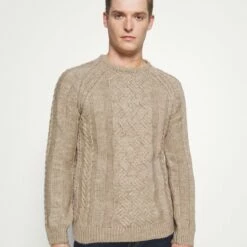 Pier One Hombre Jersey De Punto - Mottled Beige