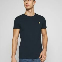 Pier One Camiseta Básica - Dark Blue, Hombre