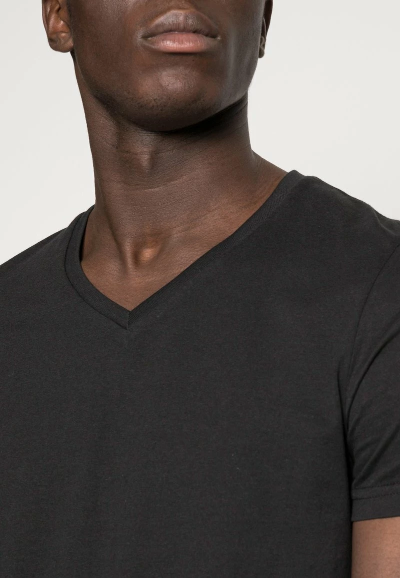 Pier One Hombre 3 PACK - Camiseta Básica - Black - Imagen 5