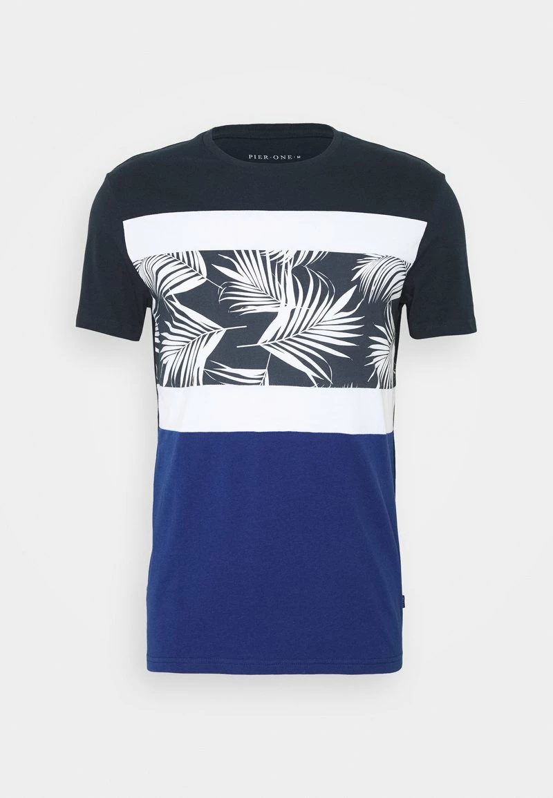 Pier One Hombre Camiseta Estampada - Blue