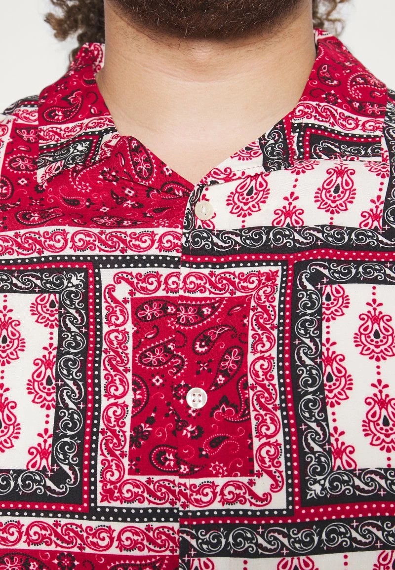 Pier One Hombre PAISLEY - Camisa - Red-beige - Imagen 8