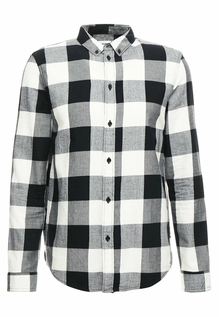 Pier One Hombre Camisa - Black/white - Imagen 5