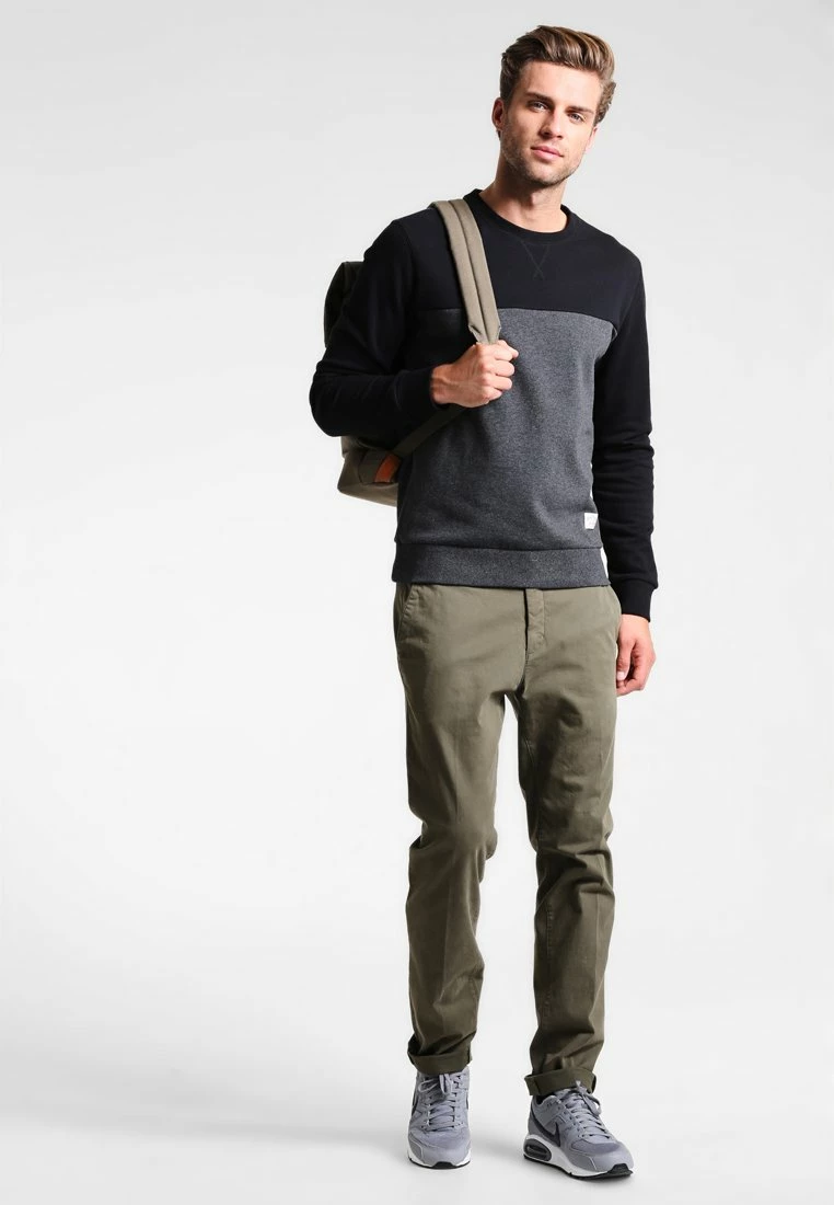 Pier One Hombre Sudadera - Mottled Dark Grey - Imagen 2