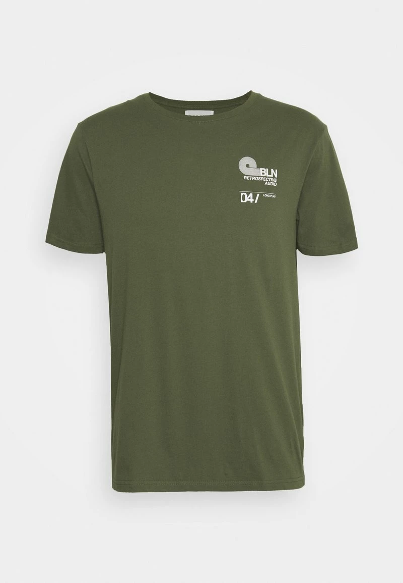 Pier One Hombre Camiseta Estampada - Green - Imagen 6