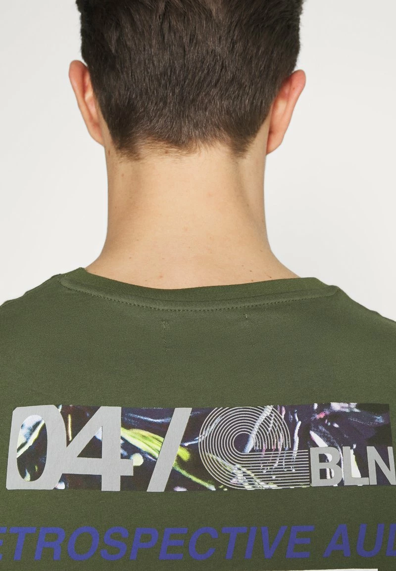 Pier One Hombre Camiseta Estampada - Green - Imagen 4