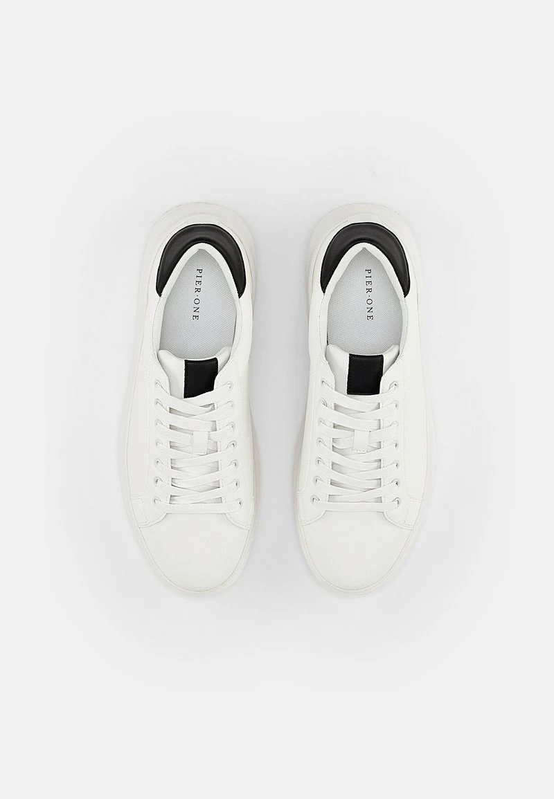 Pier One Unisexo Zapatillas - White Black - Imagen 4