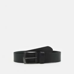 Pier One Hombre LEATHER - Cinturón - Black