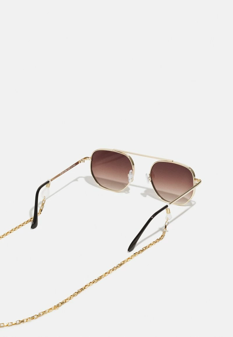Pier One Unisexo WITH CHAIN SET UNISEX - Gafas De Sol - Brown - Imagen 2