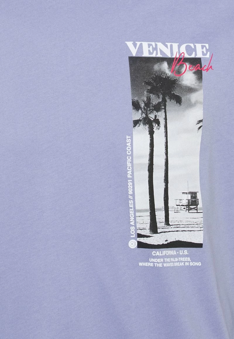 Pier One Hombre Camiseta Estampada - Lilac - Imagen 7