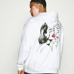 Pier One Hombre Jersey Con Capucha - White