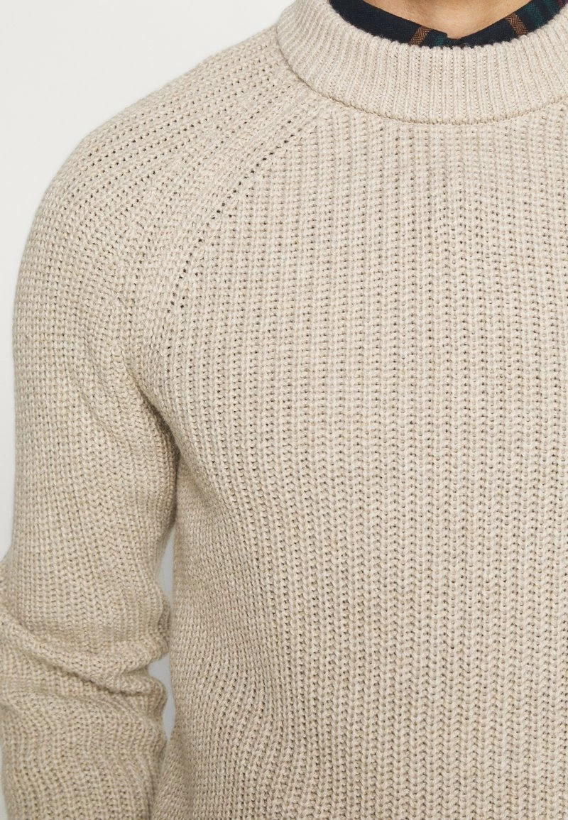 Pier One Hombre CHUNKY MOCKNECK JUMPER - Jersey De Punto - Mottled Beige - Imagen 5