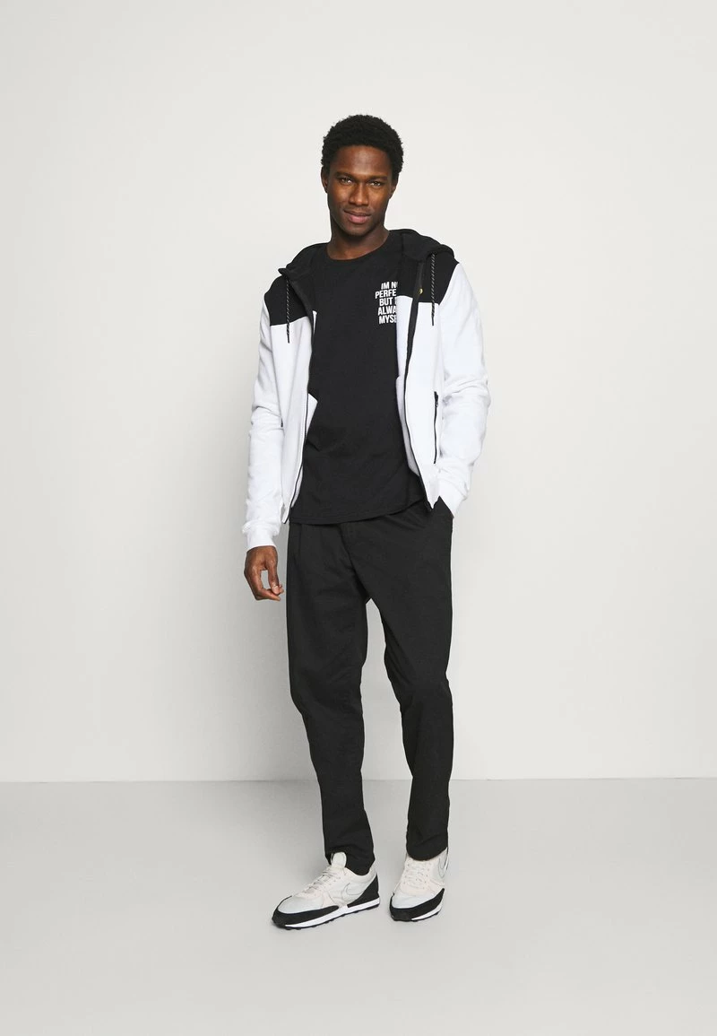 Pier One Hombre Camiseta De Manga Larga - Black - Imagen 2