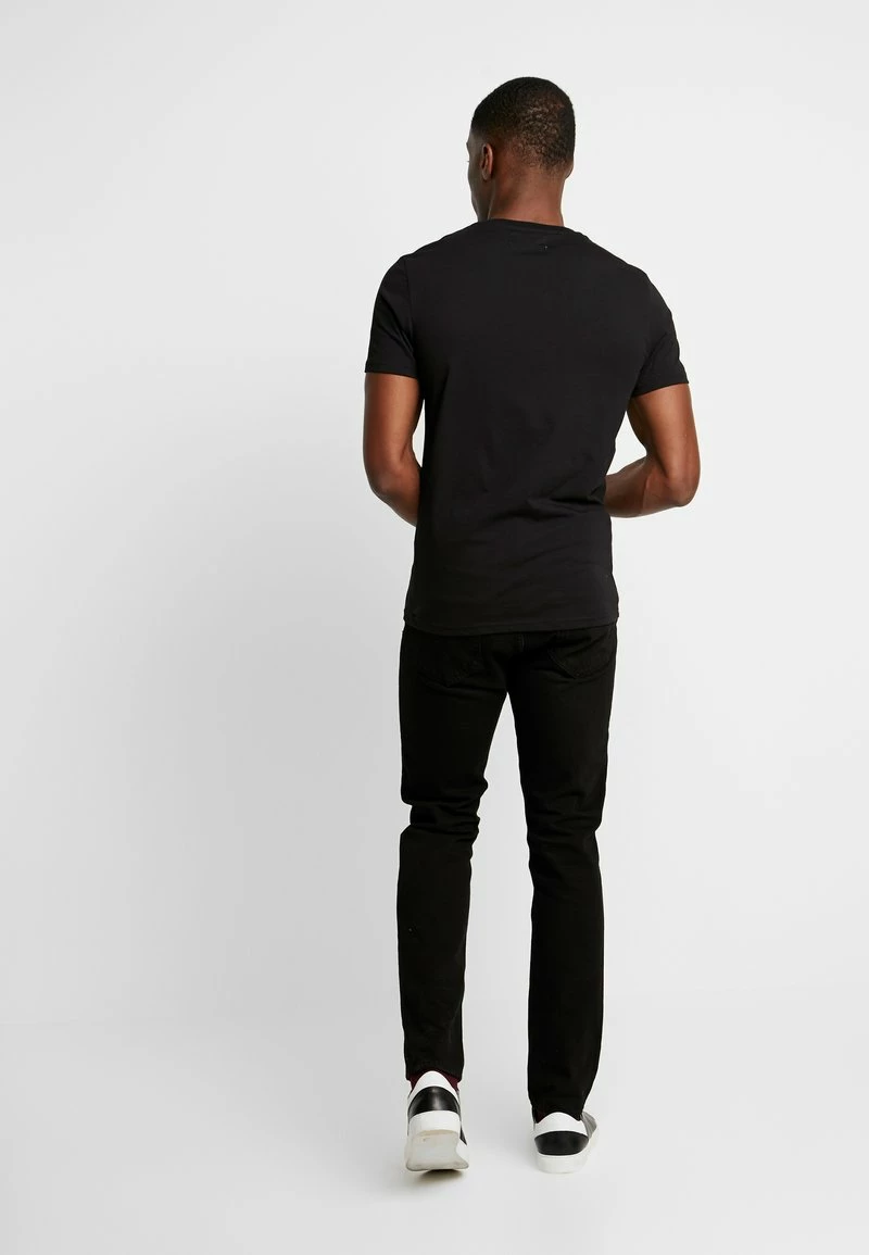 Pier One Hombre Camiseta Estampada - Black - Imagen 3