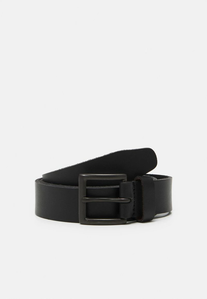 Pier One Hombre LEATHER - Cinturón - Black