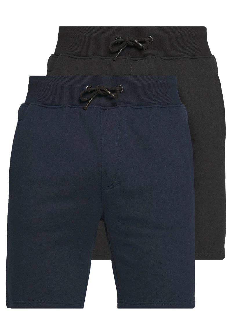 Pier One Hombre 2 PACK - Shorts - Dark Blue/black