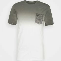 Pier One Hombre Camiseta Estampada - White/grey