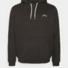 Pier One Hombre BIGBIG CORE SCRIPT HOODIE - Jersey Con Capucha - Black