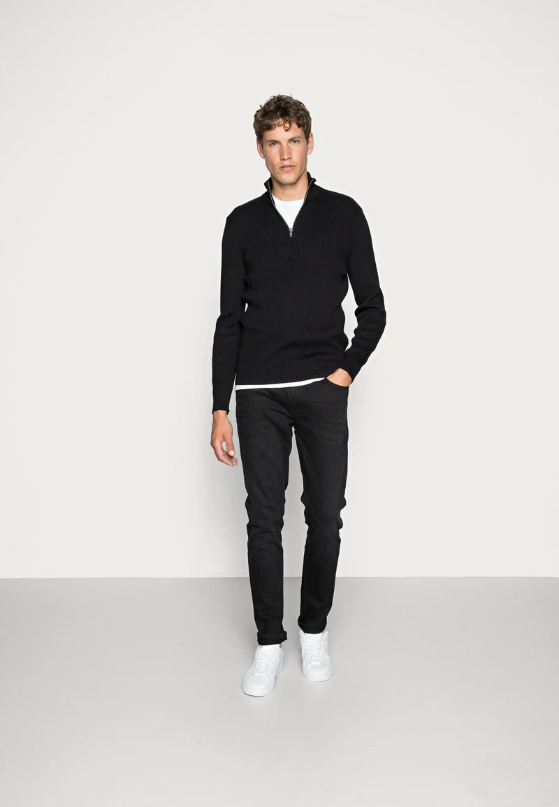 Pier One Hombre Vaqueros Pitillo - Black Denim - Imagen 2