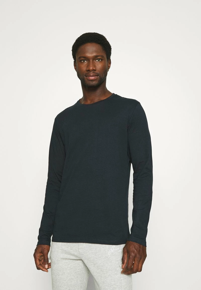 Pier One 2 PACK - Camiseta De Manga Larga - Olive/dark Blue, Hombre - Imagen 2