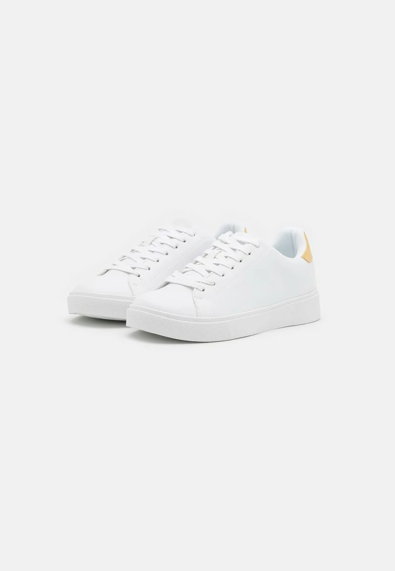 Pier One Unisexo UNISEX - Zapatillas - White/gold - Imagen 2