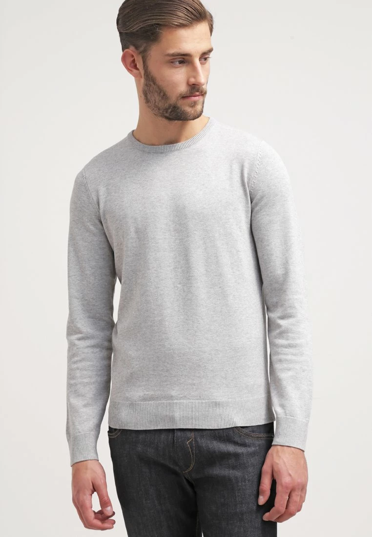 Pier One Jersey De Punto - Light Grey, Hombre