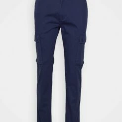 Pier One Pantalones Cargo - Dark Blue, Hombre