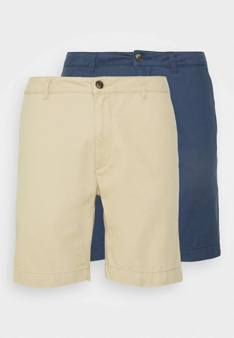 Pier One Hombre 2 PACK - Shorts - Dark Blue/tan - Imagen 10