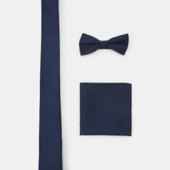 Pier One Hombre SET - Corbata - Dark Blue