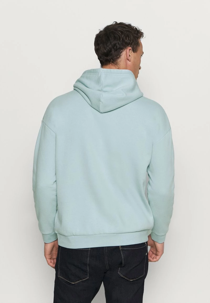 Pier One Hombre PLAIN SKATER HOODY - Jersey Con Capucha - Light Blue - Imagen 3