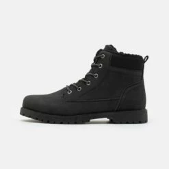 Pier One Hombre Botines Con Cordones - Black