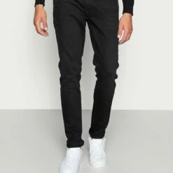 Pier One Hombre Vaqueros Pitillo - Black Denim