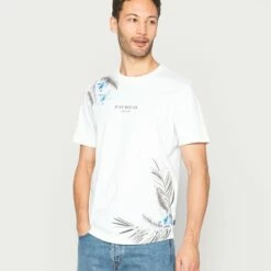 Pier One Hombre Camiseta Estampada - White