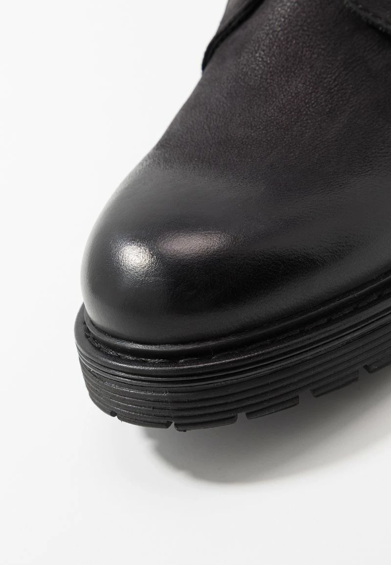 Pier One Hombre LEATHER - Botines Con Cordones - Black - Imagen 6